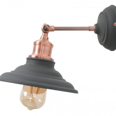 Seinavalgusti LORET, 7727, AC220-240V, 50/60Hz, 1*E27, max. 40W, IP20, diameeter 20 cm, must
