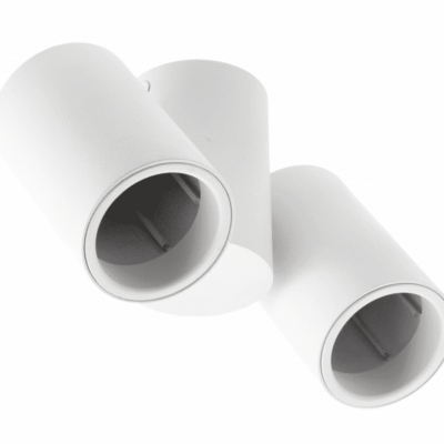 Laevalgusti LUPO, alumiinium, 17.5x5.6x11.5, IP20, 2*GU10, max. 50W, ümmargune, valge