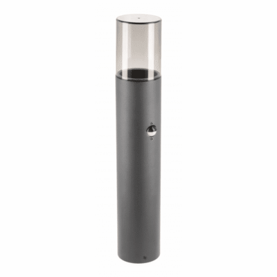 Aiavalgusti MEDIO-P 50 PIR, E27, MAX. 15W, IP54, AC220-240V, 50-60Hz, post, grafiit