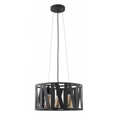 Laevalgusti MELODY, 2782, AC220-240V, 50/60Hz, 3*E27, max. 40W, IP20, diameeter 40 cm, kolmekordne, must