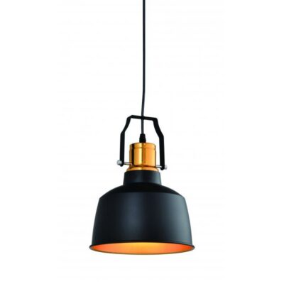 Laevalgusti MONROE, 6958, AC220-240V, 50/60Hz, 1*E27, IP20, diameeter 22 cm, must/kuld.