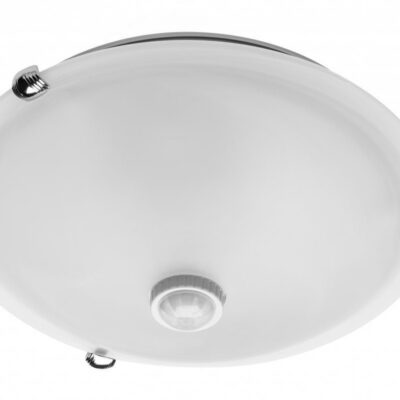 Laevalgusti anduriga, max. 2x40W, E27, AC220-240V, 50/60Hz, valgusnurk 360*, IP20, piimjas kate, valge korpus