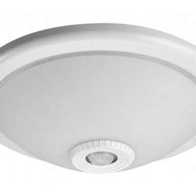 Laevalgusti VIZELA anduriga, max. 2x40W, E27, AC220-240V, 50/60Hz, valgusnurk 360*, IP20, poolläbipaistev difuusor, valge korpus