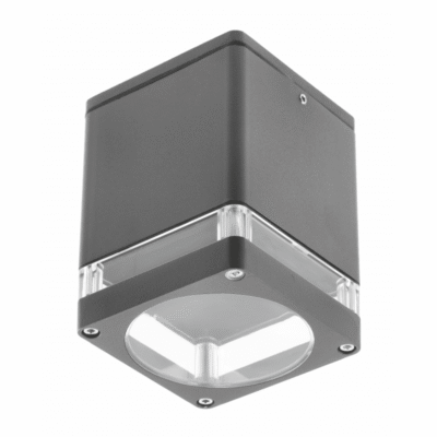 Laevalgusti RIVEN, alumiinium, 102x120, IP54, max 35W, ruudukujuline, grafiit