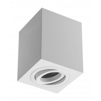 Pinnapealne laevalgusti SENSA, alumiinium, 90x90x115, IP20, max 50W, ruudukujuline, valge korpus