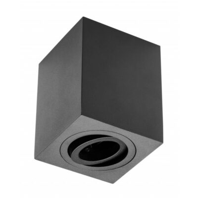 Pinnapealne lamp SENSA, alumiinium, 90x90x115, IP20, max 50W, ruudukujuline, must korpus