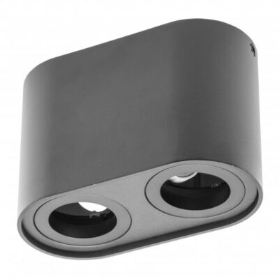 Laevalgusti SENSO DUO, alumiinium, 83x165x110, IP20, max 50W, ümmargune must