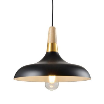 Laevalgusti SKANDI 2,7382, AC220-240V, 50/60Hz, 1*E27, IP20, diameeter 35 cm, must