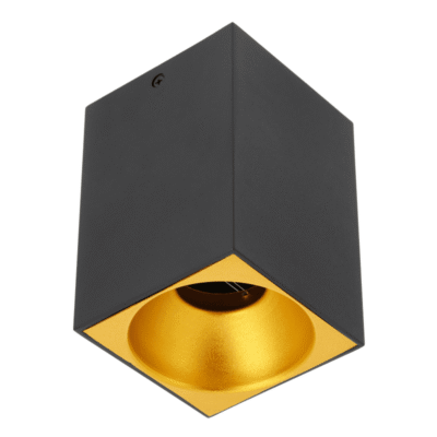 Laevalgusti Tensa, alumiinium, 90x90x140, IP20, GU10, ruudukujuline, must