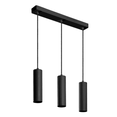 Rippuv laevalgusti TRESOS II, 3xGU10, alumiinium, IP20, max. 3x20W, must