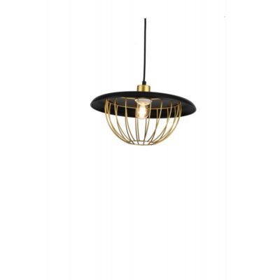 Laevalgusti TULIP, 3444, AC220-240V, 50/60Hz, 1*E27, IP20, diameeter 36 cm, must/kuld.