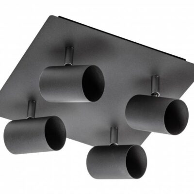 Laevalgusti Veneto, IP20, max. 20W, 4 x GU10, ümmargune/ruudukujuline, must