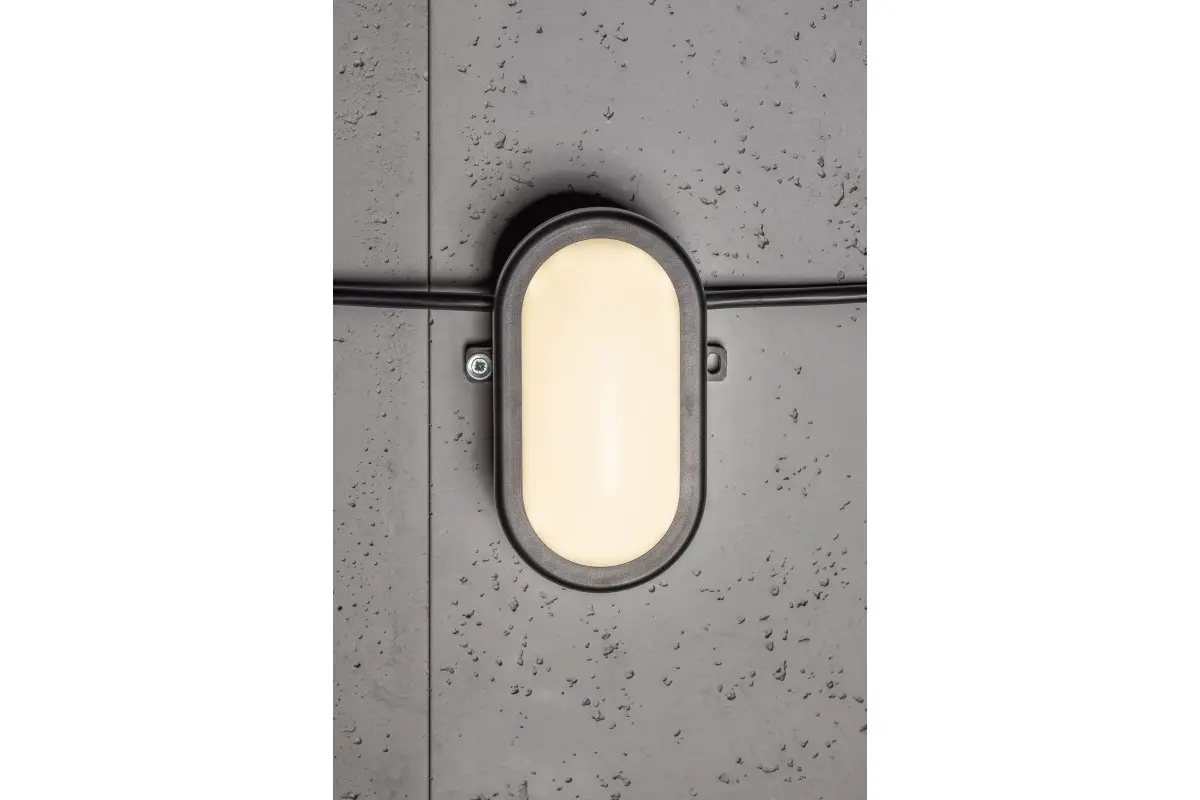 LED valgusti OVALIO, 5W, 500lm, AC175-265V, 50/60 Hz, PF> 0,5, RA>80, IP54, must - Image 2