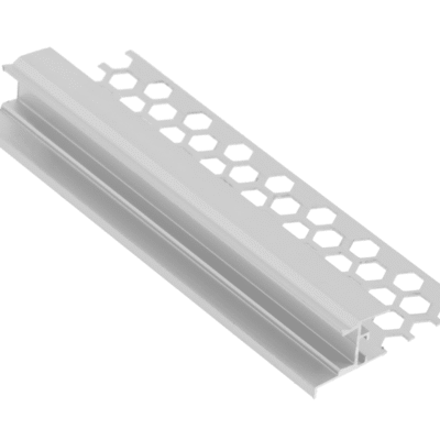 LED PROFIIL GLAX sein GK plaatidele 3m + tehniline kate, mitteanodeeritud