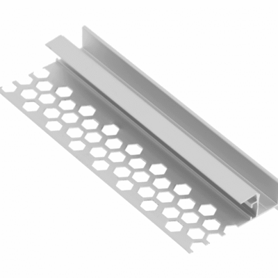 LED PROFIIL GLAX lae jaoks GK paneelidele 3m + tehniline kate, mitteanodeeritud