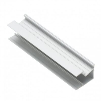 LED alumiiniumprofiil sokkel kitsas, nurgaga GLAX Mini hõbe L= 3007 mm