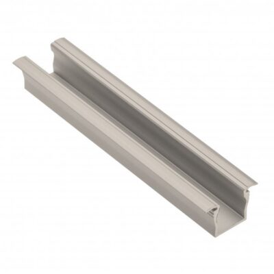 LED alumiiniumprofiil GLAX mini flange kõrgus 12,5mm šampanja 2m (süvistatav)