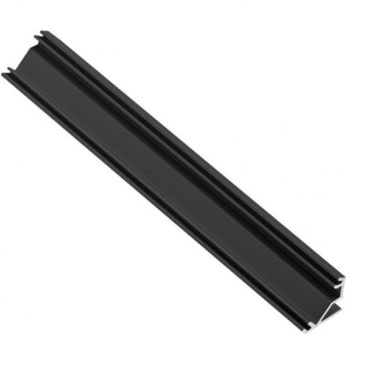LED nurga alumiiniumprofiil - must matt GLAX L=2 m