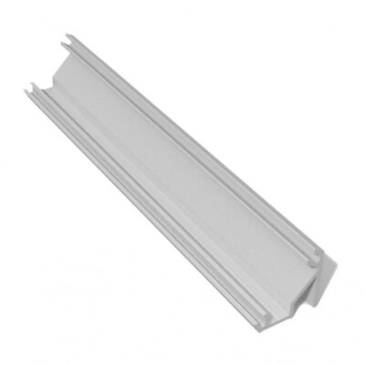 led nurgaline alumiiniumprofiil - GLAX hõbe L=2 m