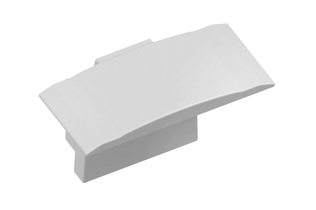 LED profiili GLAX Mini lõppkork flöödid kõrge hõbedane (10 tk blisteris)