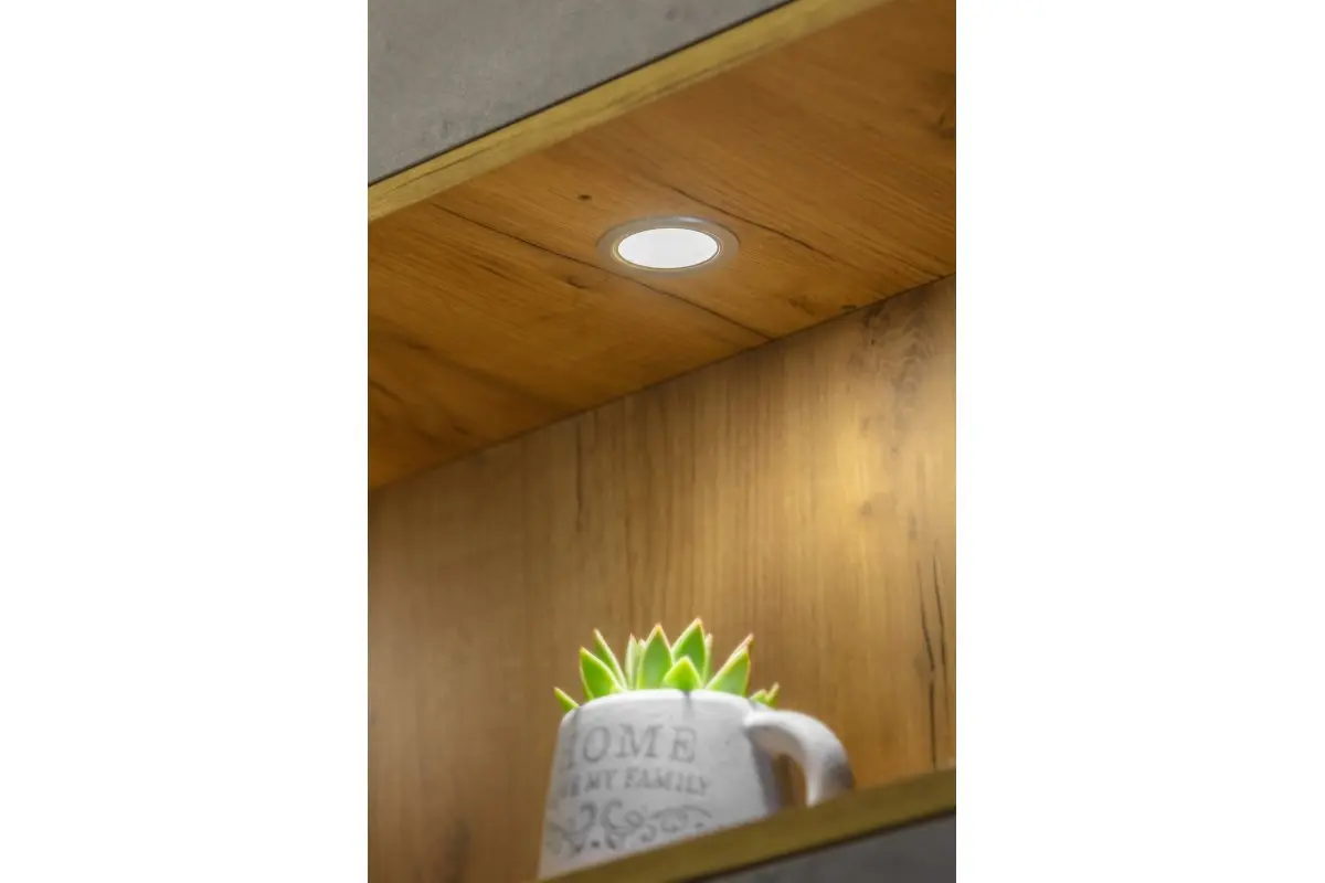 Süvistatav hõbedane LED valgusti Vasco kaugusega, 12V DC, 1.7W, 24 SMD3528, neutraalne, 200cm kaabel - Image 3