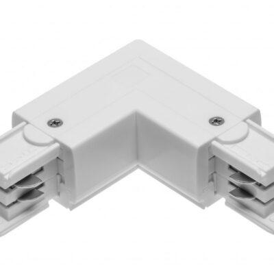 L 90° ühendus 3-kursi siinivalgustile, 101x101mm, sisemine, valge