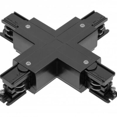 X ühendus X-RAIL kolmefaasilisele siinile, 166x166mm, must