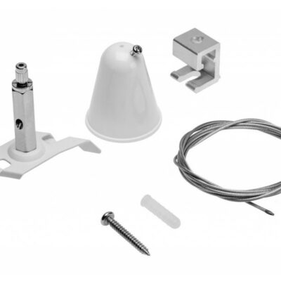 Rippkomplekt X-RAIL kolmefaasilisele siinile, 1,5m juhe, lihtne klikk kinnitamine, mikropositsioneer, valge