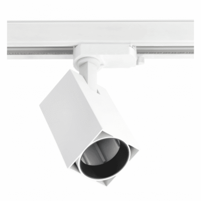 Siinivalgusti 1-faasi LIMA, GU10, max. 20W, AC220-240V, 50/60Hz, IP20, ruudukujuline, valge