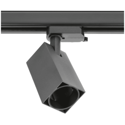 Siinivalgusti 1-faasi LIMA, GU10, max. 20W, AC220-240V, 50/60Hz, IP20, ruudukujuline, must