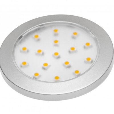 LED valgusti Lumino hõbedane 12V DC, 1.5W, 16 SMD3528, külm valge, 2m kaabel miniAMPiga