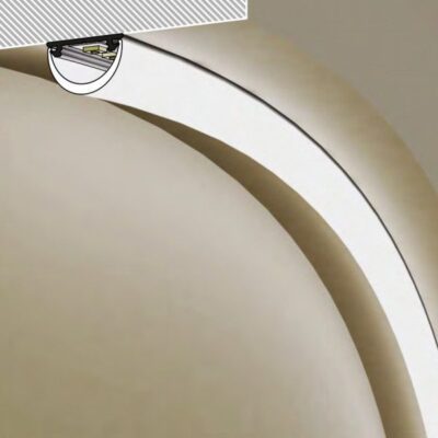 Led profiil ARC12, kumerklaas 2m anodeeritud