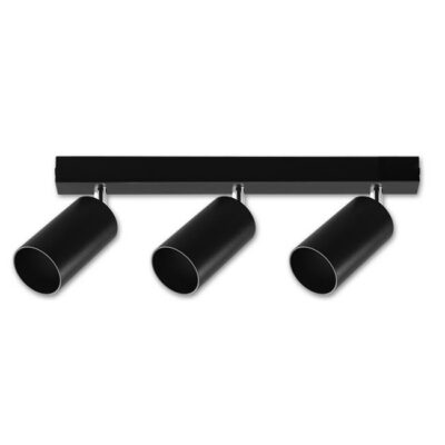 Valgusti GU10 LED Bardo liigutatav x3 must