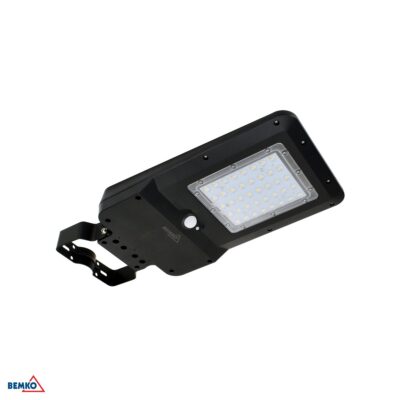 Päiksepaneeliga tänavavalgusti 25W 3000LM 4000K IP65 BLACK PIR