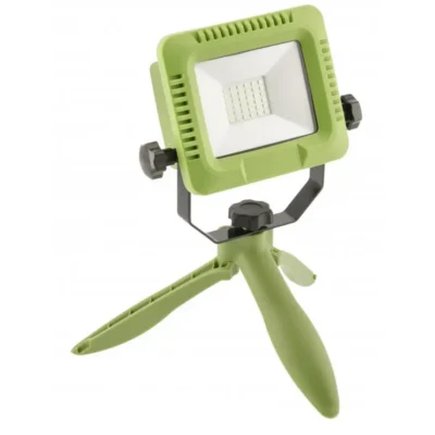 Led prožektor, laaditav ALLEDO, 20 W, 1600 lm, 6400 K, USB 5V/1A, RA>80, IP54, 120°, roheline