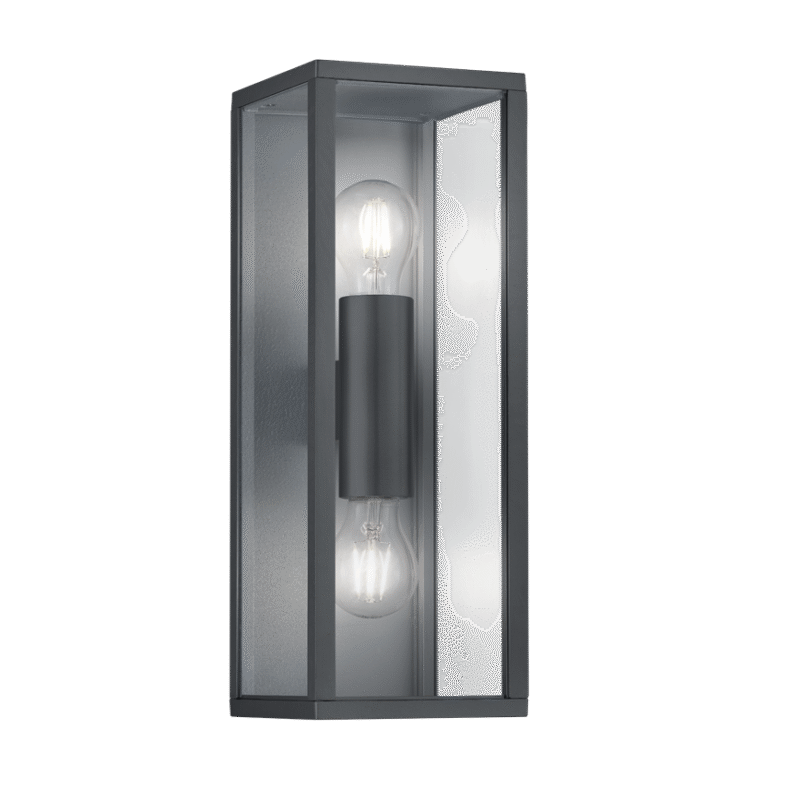 Seinavalgusti 2xE27 antratsiit