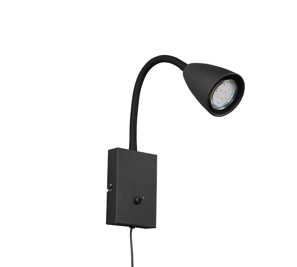 Seinavalgusti GU10 must matte - Image 3