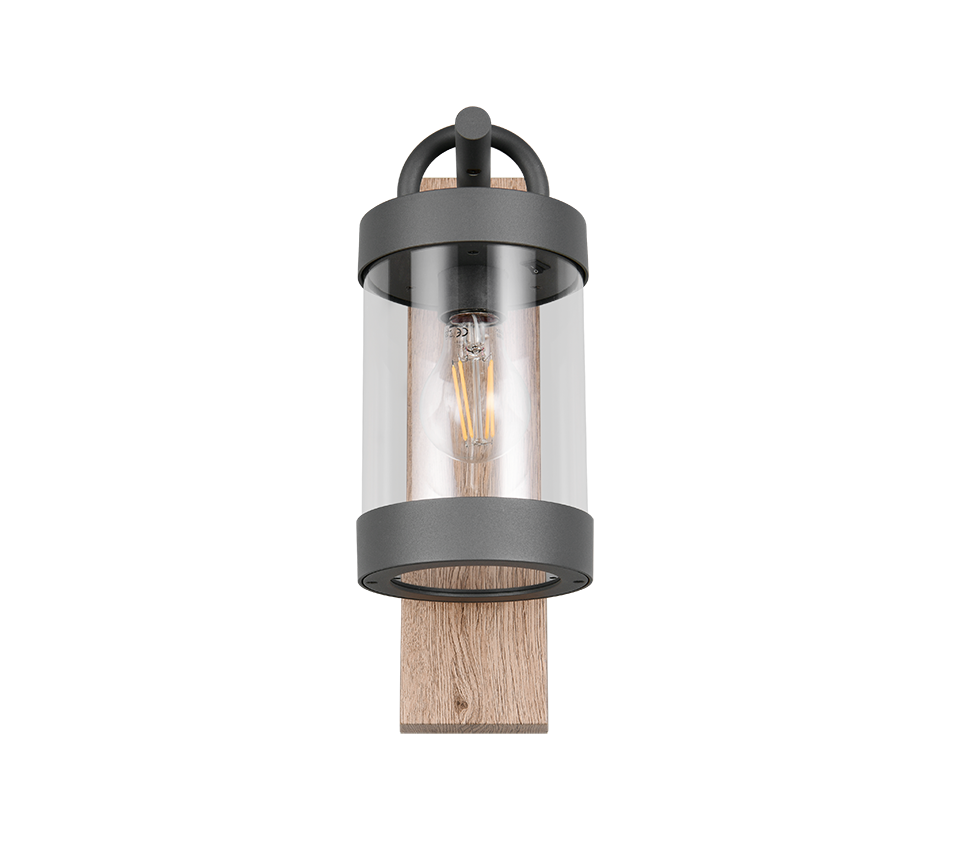 Seinavalgusti E27 antratsiit/puit hämarusandur - Image 7