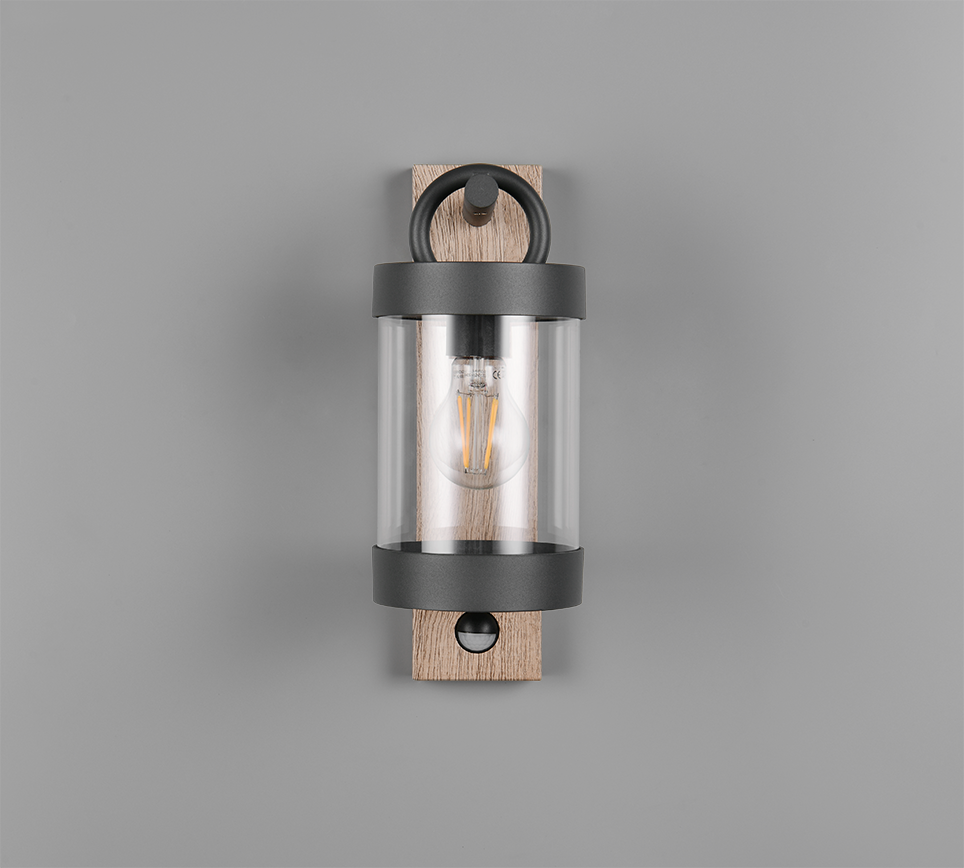 Seinavalgusti E27 antratsiit/puit liikumisandur - Image 7