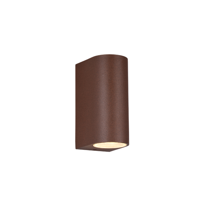 Seinavalgusti 2xGU10 rustikaalne ümmargune