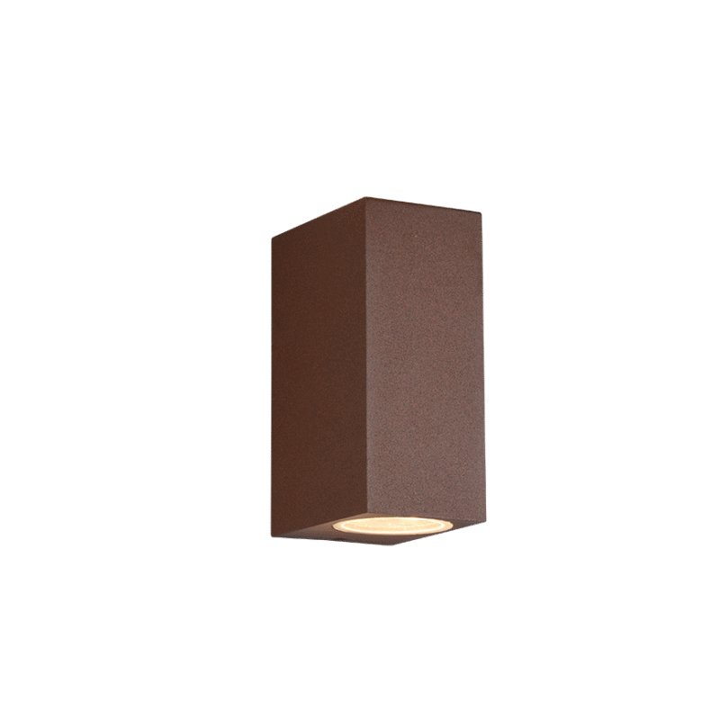 Seinavalgusti 2xGU10 rustikaalne ruudukujuline