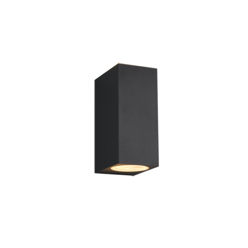 Seinavalgusti 2xGU10 antratsiit ruudukujuline