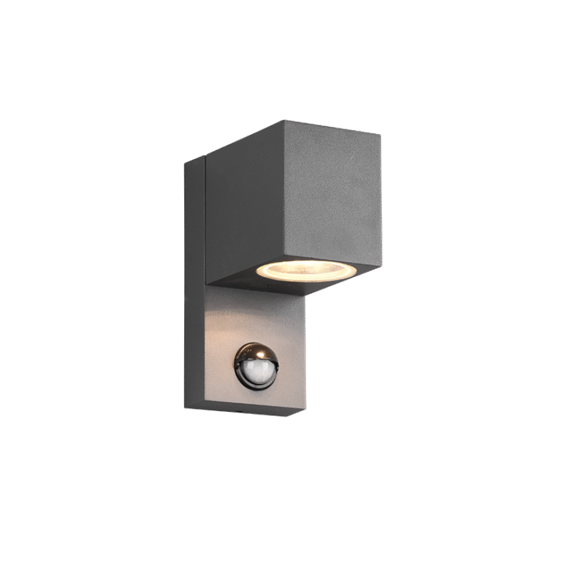 Seinavalgusti GU10 antratsiit ruudukujuline liikumisanduriga