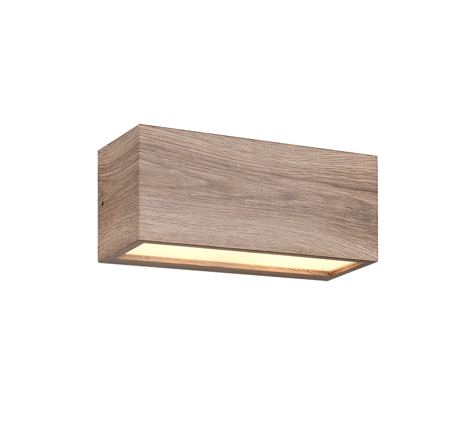 Seinavalgusti 2xE14 puit