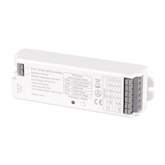 LED RGB + CCT RF kontroller 12 / 24V 15A