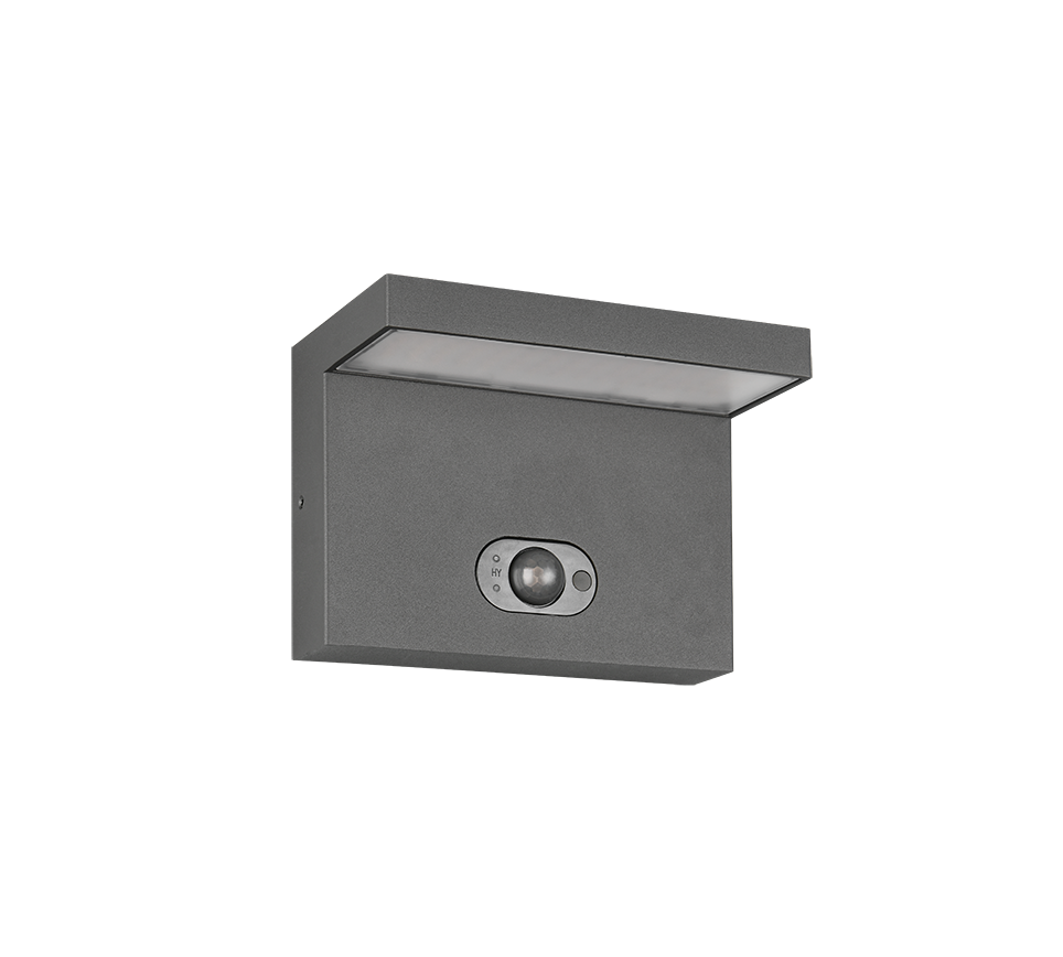 Hübriidne päikese LED seinavalgusti antratsiit laaditav liikumisanduriga - Image 8