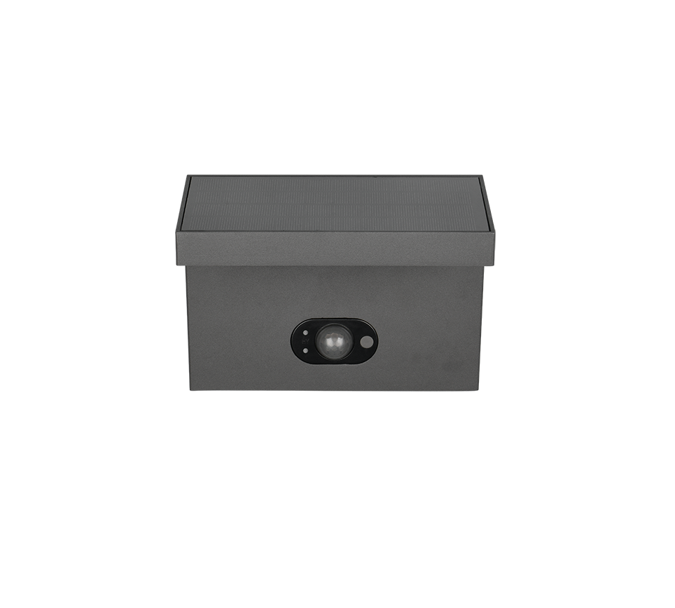 Hübriidne päikese LED seinavalgusti antratsiit laaditav liikumisanduriga - Image 9