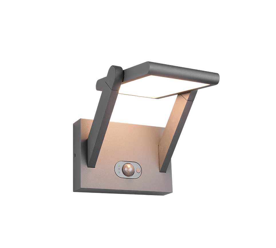 Malawi hübriidne päikese LED seinavalgusti antratsiit laaditav liikumis- ja hämarustundlik andur - Image 2