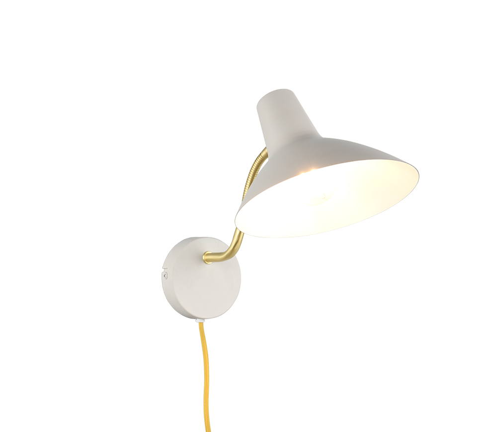 Seinavalgusti E27 soe hall/matt messing