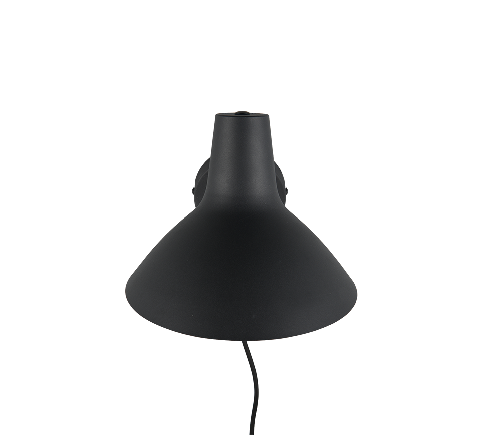 Seinavalgusti E27 matt must/matt messing - Image 6